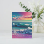 Verandering van adres we hebben verplaatst zee oce aankondigingskaart (Staand voorkant)