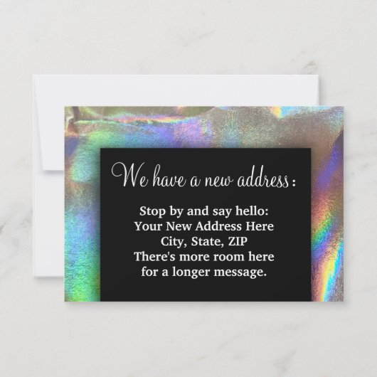 Verandering van adres We verhuisden Huiswarming Aankondiging (Achterkant)