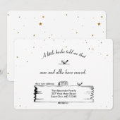 Verandering van adres Wegwijzer Vogels met sterren Aankondiging (Voorkant / Achterkant)