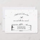 Verandering van adres Wegwijzer Vogels met sterren Aankondiging (Voorkant)