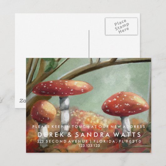 Verandering van adresaankondiging voor adstool-oli aankondigingskaart (Voorkant / Achterkant)