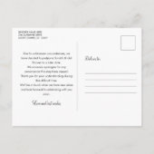 Verandering van datum Bruidsfeest Script Gouden st Aankondigingskaart (Achterkant)