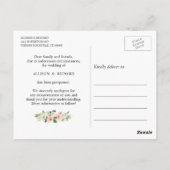 Verandering van datum Elegante geometrische roze b Briefkaart (Achterkant)