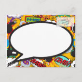 Verandering van Datum Leuk Uitgesteld Modern Comic Aankondigingskaart (Achterkant)