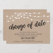 Verandering van datum, Lichtslingers, Aankaartings Kaart (Voorkant / Achterkant)