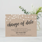 Verandering van datum, Lichtslingers, Aankondiging (Staand voorkant)