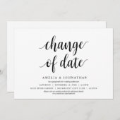 Verandering van datum, Trouwdatum Wijzigingskaart Kaart (Voorkant / Achterkant)