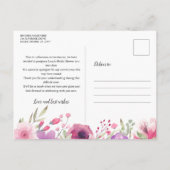 Verandering van Datum Uitgesteld Geannuleerd Gebeu Briefkaart (Achterkant)