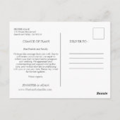 Verandering van Datum Uitgesteld Geannuleerd Lemon Briefkaart (Achterkant)