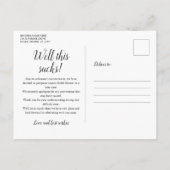 Verandering van datum uitgesteld geannuleerde even briefkaart (Achterkant)