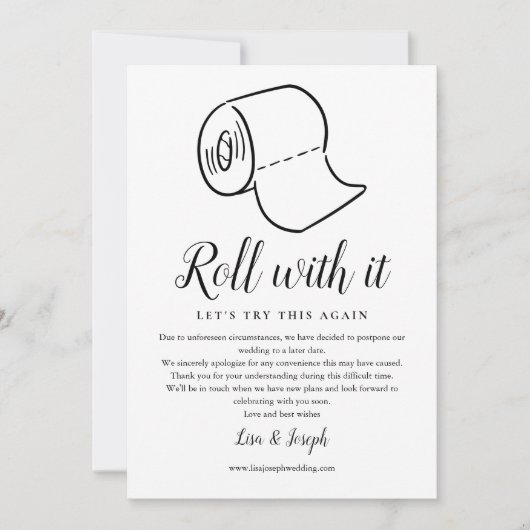 Verandering van datum uitgesteld geannuleerde even kaart (Voorkant)