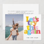 Verandering van datum uitgesteld geannuleerde even save the date (Voorkant / Achterkant)