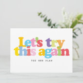 Verandering van datum uitgesteld geannuleerde gebe save the date (Staand voorkant)