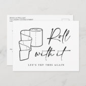 Verandering van Datum Uitgestelde annulering Briefkaart (Voorkant / Achterkant)