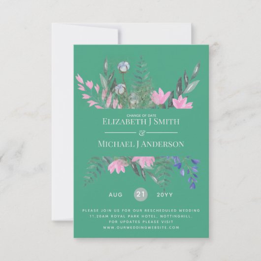 Verandering van datumplannen Verlenging Wildbloeme (Voorkant)