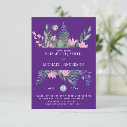 Verandering van datumplannen Verlenging Wildbloeme (Staand voorkant)