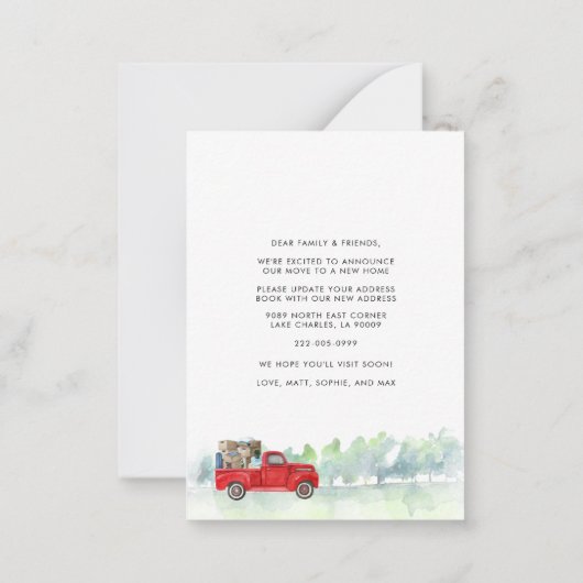 Verandering van de Aankondiging van de Verplaatsin (Achterkant)