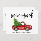 Verandering van de Boom van het Rood van het Manus Briefkaart (Voorkant / Achterkant)