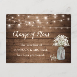 Verandering van de Breedte Rustic String Lights va Briefkaart