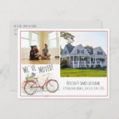 Verandering van de Cyclus van het Adres met de Aan Aankondigingskaart (Voorkant / Achterkant)