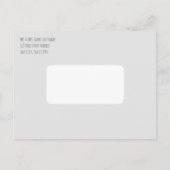 Verandering van de Cyclus van het Adres met de Aan Aankondigingskaart (Achterkant)