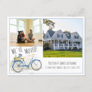 Verandering van de Cyclus van het Adres met Foto Aankondigingskaart