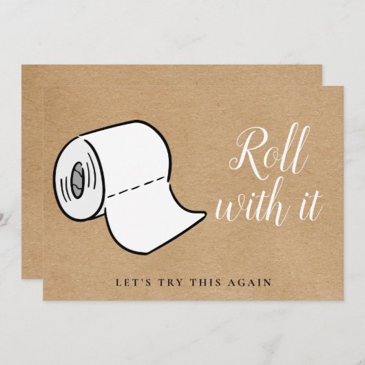 Verandering van de Datum Uitgesteld Geannuleerd Ev Kaart (Voorkant / Achterkant)