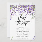 verandering van de datum van de bruidsuitnodiging kaart (Voorkant)