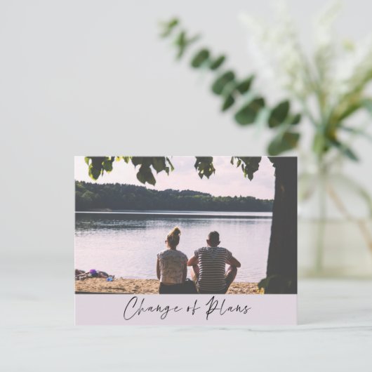 Verandering van de datum van het huwelijk in het U Briefkaart (Staand voorkant)