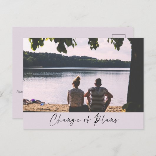 Verandering van de datum van het huwelijk in het U Briefkaart (Voorkant / Achterkant)