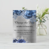 VERANDERING VAN DE DATUM VOOR ELEGANTE BLAUWE STRO (Staand voorkant)