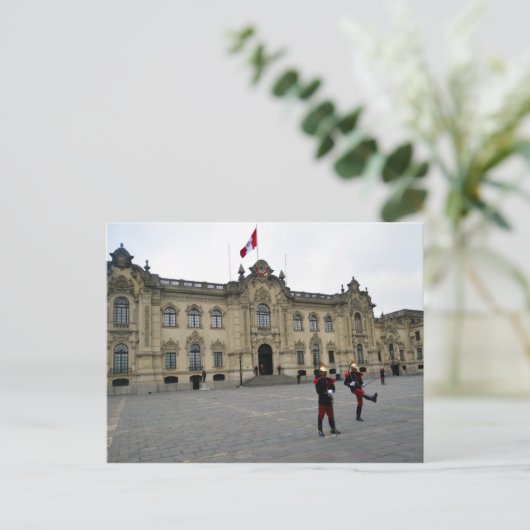 Verandering van de Garde, Lima, Peru Briefkaart (Staand voorkant)