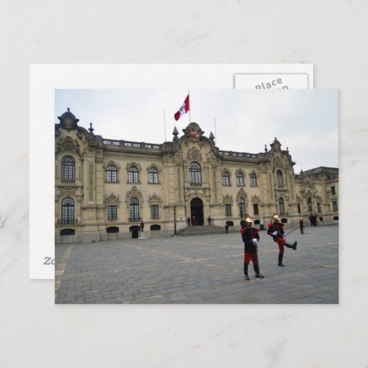 Verandering van de Garde, Lima, Peru Briefkaart (Voorkant / Achterkant)