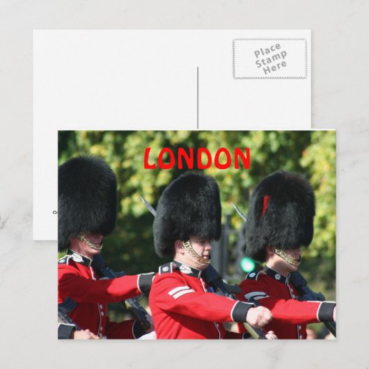 Verandering van de Guard London Briefkaart (Voorkant / Achterkant)