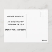 Verandering van de Koeien van het Adres wij drijve Briefkaart (Achterkant)