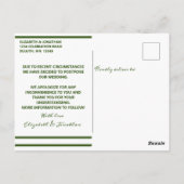Verandering van de plannen Briefkaart van koningin (Achterkant)