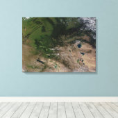 Verandering van de vegetatie canvas afdruk (Insitu (Houten vloer))