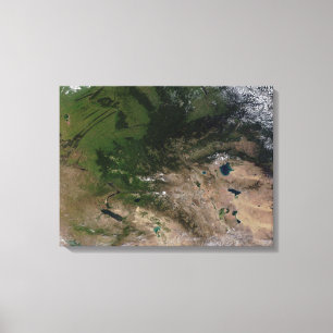 Verandering van de vegetatie canvas afdruk