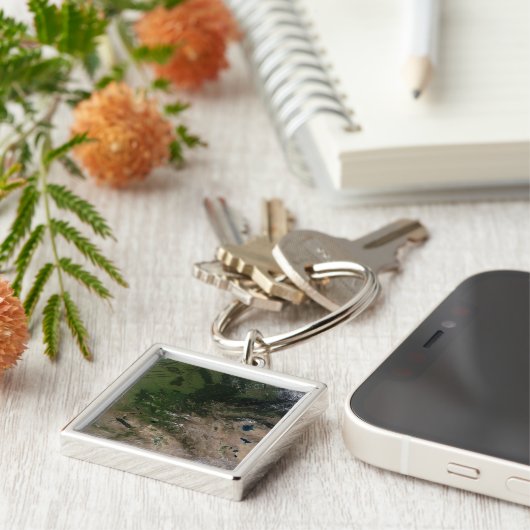 Verandering van de vegetatie sleutelhanger (Zijkant)