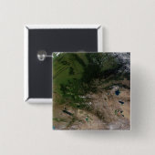 Verandering van de vegetatie vierkante button 5,1 cm (Voorkant /achterkant)