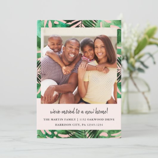 Verandering van de Waterverf van het Adres laat de Aankondiging (Staand voorkant)