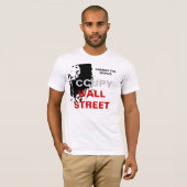 VERANDERING VAN DE WERELDWIJDE OCCUPY WALL STREET T-SHIRT (Voorkant volledig)
