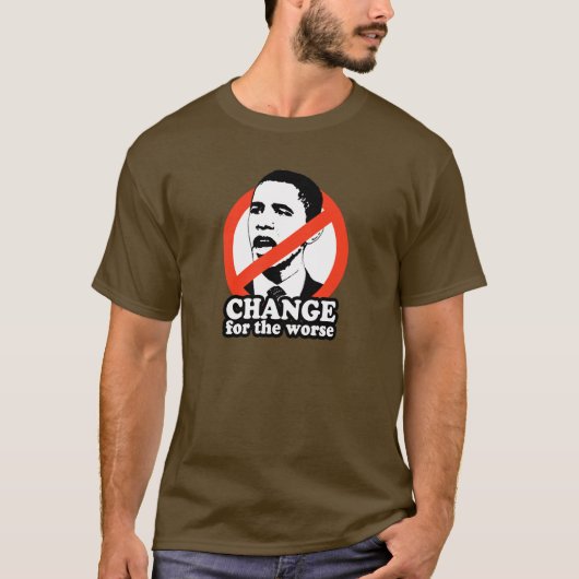 VERANDERING VAN DE WOORDEN/ANTI-OBAMA T-SHIRT (Voorkant)