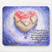 Verandering van hart Mousepad Muismat (Voorkant)