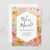 Verandering van het Briefkaart van de Bloemen van  (Voorkant / Achterkant)