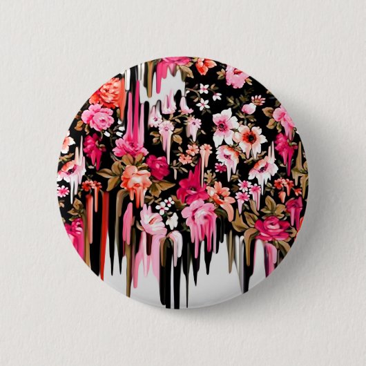 Verandering van het hart, smeltpatronen ronde button 5,7 cm (Voorkant)
