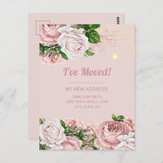 Verandering van het Licht van het Koord van het Li Briefkaart (Voorkant / Achterkant)