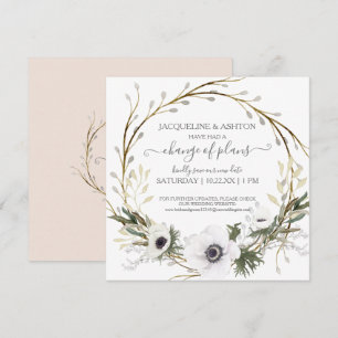 Verandering van het Manuscript Blush Pink Floral G Kaart