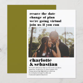 Verandering van het Virtuele Weddenschap van het P Save The Date