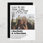 Verandering van het Virtuele Weddenschap van het P Save The Date (Voorkant / Achterkant)